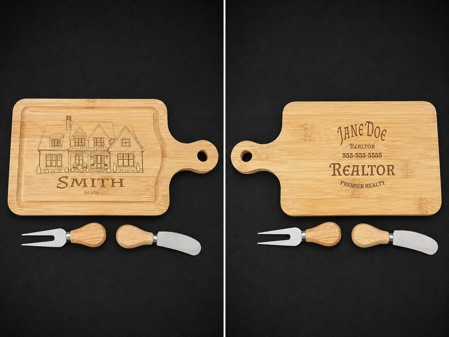 9.5x5 Cheese Board Set