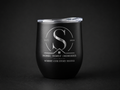 Black 12oz Wine Tumbler